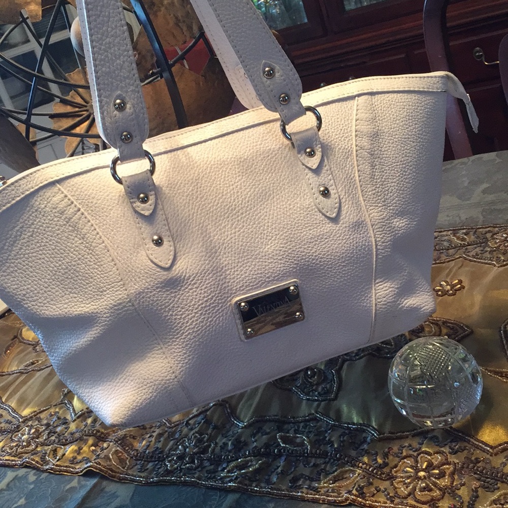 Designer Valentina bag tote purse all leather